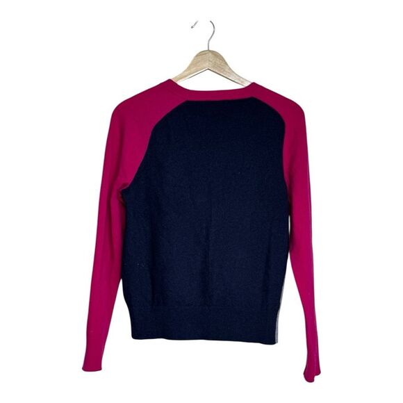 Banana Republic women's Merino Wool Crewneck Sweater with a colorblock design, f - Picture 2 of 5